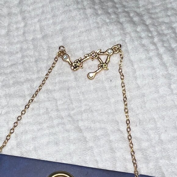 NWT Free People Libra Constellation with Flowers Gold Necklace - Picture 2 of 5